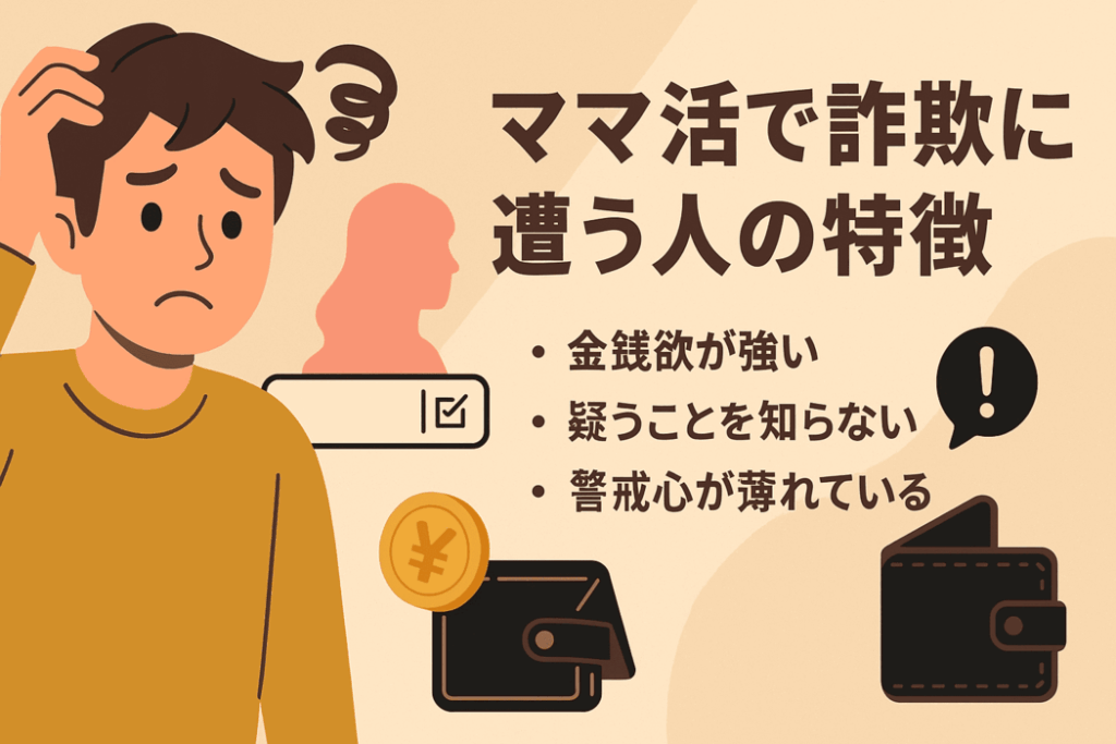 ママ活で詐欺に遭う人の特徴