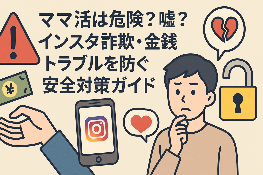 ママ活は危険?嘘?インスタ詐欺・金銭トラブルを防ぐ安全対策ガイド